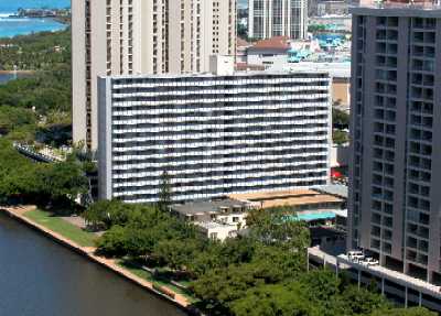 Atkinson Towers, View from 1717 Ala Wai, Honolulu, Hawaii condominium sales