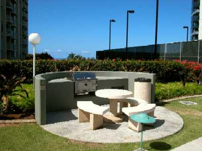 Hawaiki Tower, Recreation Deck - Barbecue Area, Honolulu, Hawaii condominium sales