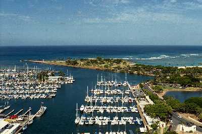 Yacht Harbor Towers, View from Upper Floor, Honolulu, Hawaii condominium sales