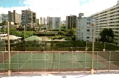 Admiral Thomas, Paddle Tennis Court, Honolulu, Hawaii condominium sales