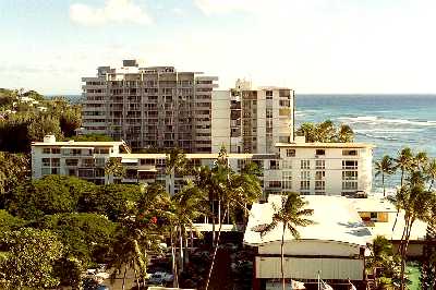 Castle Surf, Photo Taken from Colony Surf, Honolulu, Hawaii condominium sales