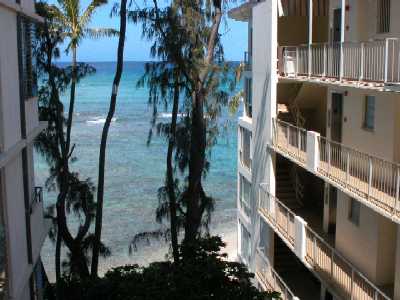 Tropic Seas, View from O1 Unit, Honolulu, Hawaii condominium sales