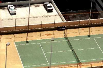 Marco Polo, Tennis & Basketball Courts on Garage Rooftop, Honolulu, Hawaii condominium sales