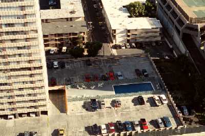 Regency Tower, Small Swimming Pool on Garage Roof, Honolulu, Hawaii condominium sales