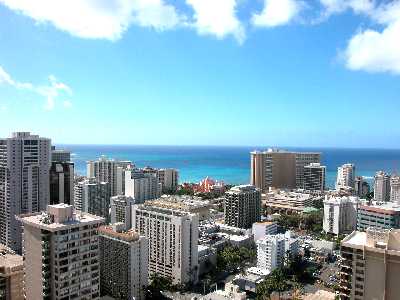 2121 Ala Wai, Wakiki View from Walkway, Honolulu, Hawaii condominium sales