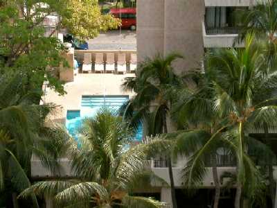 Aloha Towers, Diamond Head Tower Swimming Pool, Honolulu, Hawaii condominium sales