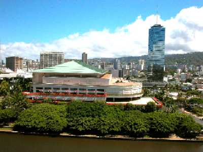 1717 Ala Wai, View of Convention Center from 15th Floor, Honolulu, Hawaii condominium sales