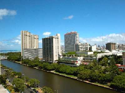 1717 Ala Wai, View towards ocean from 15th Floor, Honolulu, Hawaii condominium sales