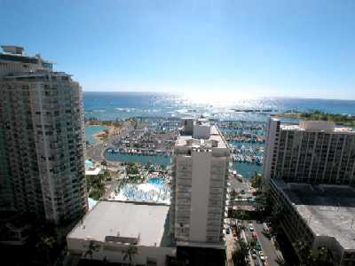 Discovery Bay, Ocean View from Upper Floor "01" Unit, Honolulu, Hawaii condominium sales