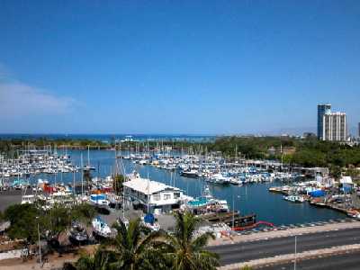 Harbor View Plaza, View of Ala Wai Yacht Harbor, Honolulu, Hawaii condominium sales