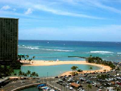 Ilikai Marina, Left View from Penthouse Level, Honolulu, Hawaii condominium sales