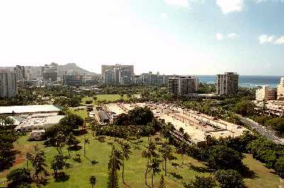 Inn on the Park, View from Upper Level Floor, Honolulu, Hawaii condominium sales