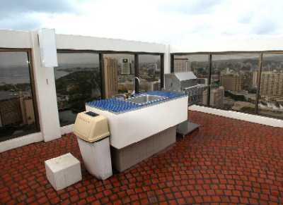 Villa on Eaton Square, Rooftop Barbecue Grills, Honolulu, Hawaii condominium sales